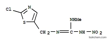 Molecular Structure of 131748-59-9 (Guanidine,N-[(2-chloro-5-thiazolyl)methyl]-N'-methyl-N''-nitro-)