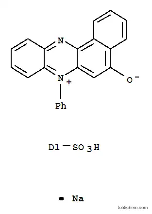 Molecular Structure of 1324-05-6 (Benzo[a]phenazinium,5-hydroxy-7-phenylsulfo-, inner salt, sodium salt (9CI))