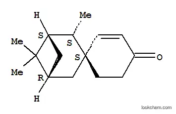 Molecular Structure of 133636-82-5 (Spiro[bicyclo[3.1.1]heptan-3,1′-[2]cyclohexen]-4′-on, 2,6,6-trimethyl-, [1S-(1.alpha,2.beta,3.beta,5.alpha)]-)