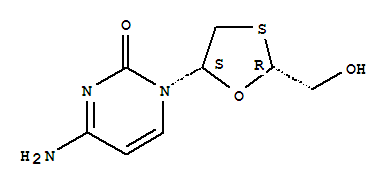 Molecular Structure of 134678-17-4 (Lamivudine)