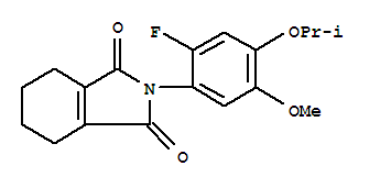 134882-58-9,2-[2-fluoro-5-methoxy-4-(propan-2-yloxy)phenyl]-4,5,6,7-tetrahydro-1H-isoindole-1,3(2H)-dione,