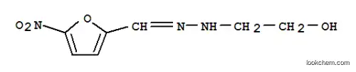 Molecular Structure of 13641-86-6 (2-{(2E)-2-[(5-nitrofuran-2-yl)methylidene]hydrazinyl}ethanol)