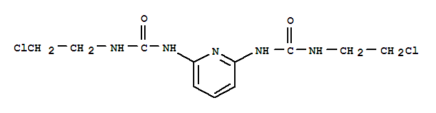 Molecular Structure of 13991-70-3 (Urea,N,N''-2,6-pyridinediylbis[N'-(2-chloroethyl)- (9CI))