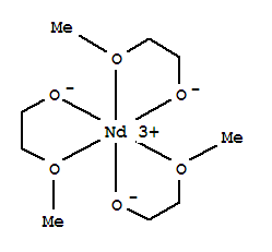Molecular Structure of 142002-57-1 (Neodymium,tris[2-(methoxy-kO)ethanolato-kO]-)