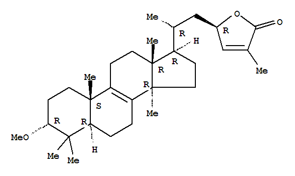 Lanosta-8,24-dien-26-oicacid, 23-hydroxy-3-methoxy-, g-lactone, (3a,23R)- (9CI)