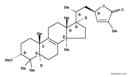 Molecular Structure of 142060-04-6 (Lanosta-8,24-dien-26-oicacid, 23-hydroxy-3-methoxy-, g-lactone, (3a,23R)- (9CI))