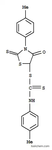 Molecular Structure of 142979-68-8 (3-(4-methylphenyl)-4-oxo-2-thioxo-1,3-thiazolidin-5-yl (4-methylphenyl)dithiocarbamate)