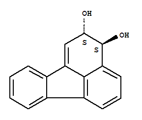 Molecular Structure of 143289-09-2 (2,3-Fluoranthenediol,2,3-dihydro-, (2S-trans)- (9CI))