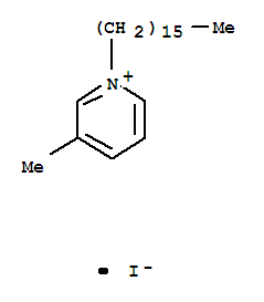 14402-17-6,1-hexadecyl-3-methylpyridinium,1-Hexadecyl-3-picoliniumiodide (7CI); 3-Picolinium, 1-hexadecyl-, iodide (8CI); Pyridinium,1-hexadecyl-3-methyl-, iodide (9CI)