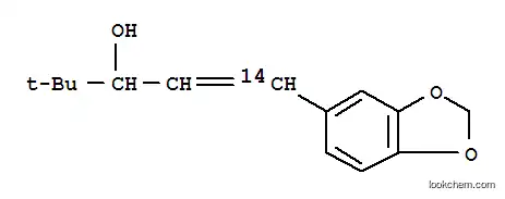 Molecular Structure of 145223-60-5 (1-Penten-3-ol-1-14C, 1-(1,3-benzodioxol-5-yl)-4,4-dimethyl-(9CI))