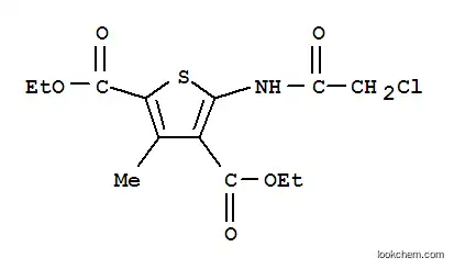 Molecular Structure of 146381-87-5 (2,4-THIOPHENEDICARBOXYLIC ACID, 5-[(2-CHLOROACETYL)AMINO]-3-METHYL-, DIETHYL ESTER)