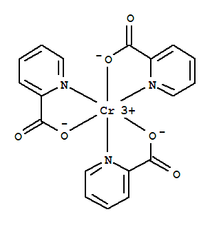 14639-25-9,Chromium picolinate,Chromium,tris(2-pyridinecarboxylato-kN1,kO2)- (9CI);Chromium, tris(picolinato)- (7CI,8CI);2-Pyridinecarboxylic acid,chromium(3+) salt;Chromax;Chromium(3+) 2-pyridinecarboxylate;Chromium(III) trispicolinate;Picolinic acid chromium(III) salt;2-Pyridinecarboxylic acid chromium salt;
