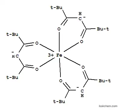 Molecular Structure of 14876-47-2 (TRIS(2,2,6,6-TETRAMETHYL-3,5-HEPTANEDIONATO)IRON(III))
