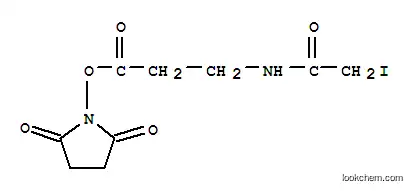 Molecular Structure of 150807-29-7 (Succinimidyl-3-(iodoacetamido)propionate)