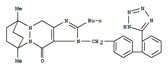 6,9-Ethano-4H-imidazo[4,5-d]pyridazino[1,2-a]pyridazin-4-one,2-butyl-3,6,7,8,9,11-hexahydro-6,9-dimethyl-3-[[2'-(2H-tetrazol-5-yl)[1,1'-biphenyl]-4-yl]methyl]-