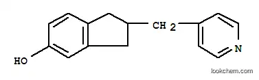 Molecular Structure of 154932-75-9 (2-(pyridin-4-ylmethyl)-2,3-dihydro-1H-inden-5-ol)