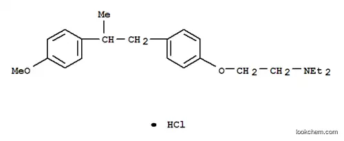 Molecular Structure of 15624-33-6 (N,N-diethyl-2-{4-[2-(4-methoxyphenyl)propyl]phenoxy}ethanamine hydrochloride (1:1))