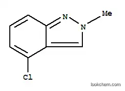 Molecular Structure of 162502-54-7 (2H-INDAZOLE, 4-CHLORO-2-METHYL-)