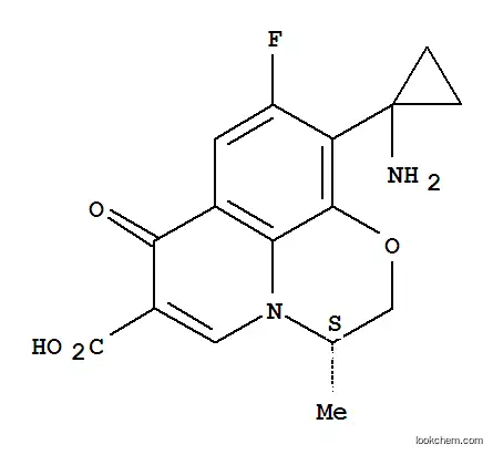 Molecular Structure of 163680-77-1 (Pazufloxacin mesilate)