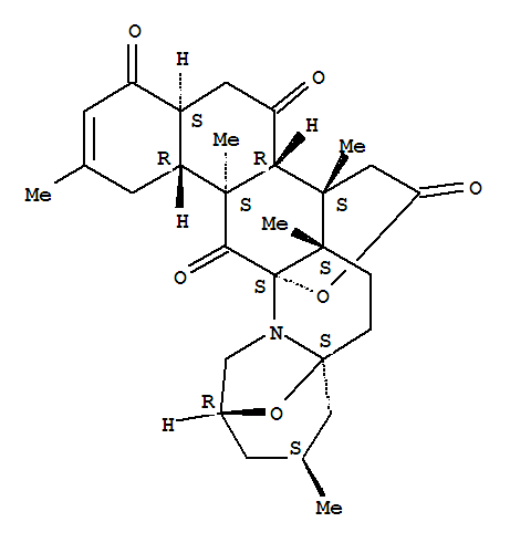 Molecular Structure of 164991-66-6 (4H,10H-9a,13-Epoxy-15a,7-(epoxyethano)azepino[1,2-a]naphtho[2,1-g]quinoline-4,6,16,18-tetrone,1,4a,5,6a,7,7a,8,9,11,12,13,14,16a,16b-tetradecahydro-2,7,7a,11,16a-pentamethyl-,(4aS,6aR,7S,7aS,9aS,11S,13R,15aS,16aS,16bR)- (9CI))