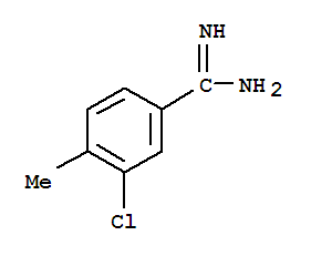 Molecular Structure of 170735-25-8 (Benzenecarboximidamide, 3-chloro-4-methyl-)