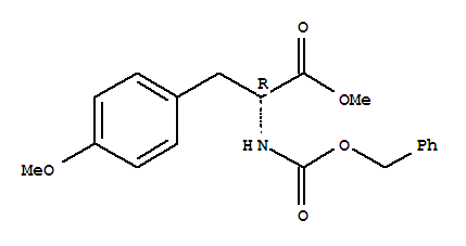 Molecular Structure of 171044-68-1 (D-Tyrosine,O-methyl-N-[(phenylmethoxy)carbonyl]-, methyl ester)