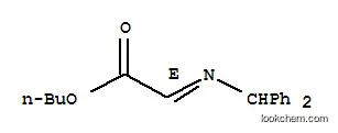 Molecular Structure of 173201-92-8 (Aceticacid, 2-[(diphenylmethyl)imino]-, butyl ester, (2E)-)