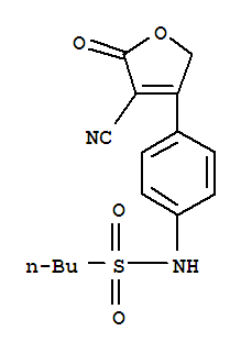 N-[4-(4-Cyano-2,5-dihydro-5-oxo-3-furanyl)phenyl]-1-butanesulfonamide