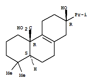 173932-79-1,4a(2H)-Phenanthrenecarboxylicacid, 1,3,4,5,6,7,8,9,10,10a-decahydro-7-hydroxy-1,1-dimethyl-7-(1-methylethyl)-,(4aR,7R,10aS)-,4a(2H)-Phenanthrenecarboxylicacid, 1,3,4,5,6,7,8,9,10,10a-decahydro-7-hydroxy-1,1-dimethyl-7-(1-methylethyl)-,[4aR-(4aa,7a,10ab)]-; Lophanic acid