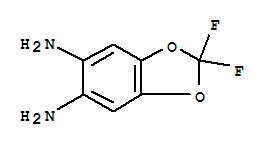 Molecular Structure of 1744-12-3 (1,3-Benzodioxole-5,6-diamine,2,2-difluoro-)