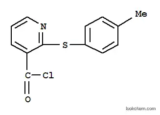 Molecular Structure of 175135-78-1 (2-[(4-METHYLPHENYL)THIO]PYRIDINE-3-CARBONYL CHLORIDE)