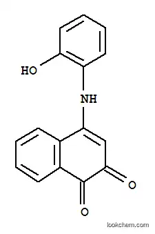 Molecular Structure of 175136-53-5 (4-(2-HYDROXYANILINO)-1,2-DIHYDRONAPHTHALENE-1,2-DIONE)