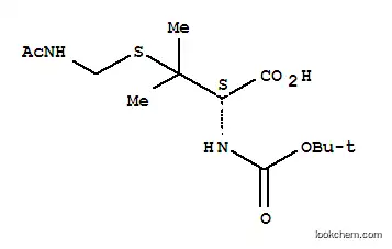 Molecular Structure of 201421-14-9 (BOC-D-PEN(ACM)-OH)