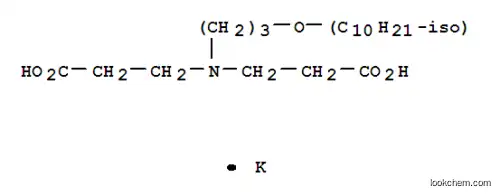 Molecular Structure of 204401-86-5 (b-Alanine,N-(2-carboxyethyl)-N-[3-(isodecyloxy)propyl]-, potassium salt (1:1))