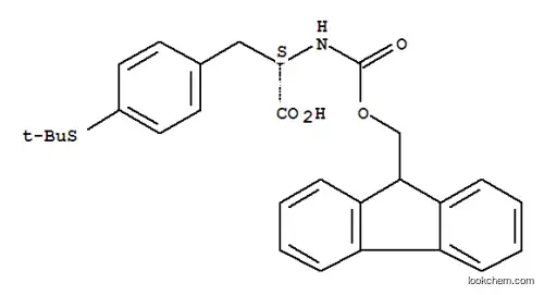 Molecular Structure of 204716-12-1 ((S)-FMOC-4-TERT-BUTYLTHIOPHENYLALANINE)