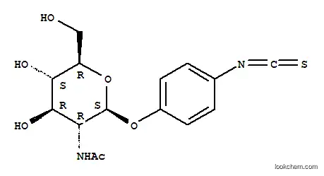 Molecular Structure of 20581-43-5 (N-acetyl-beta-D-glucosamine phenylisothiocyanate)