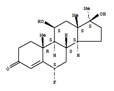 Androst-4-en-3-one,6a-fluoro-11b,17b-dihydroxy-17-methyl-(6CI,8CI)