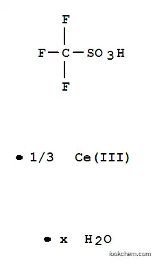 Molecular Structure of 206996-62-5 (CERIUM(IV) TRIFLUOROMETHANESULFONATE HYDRATE)