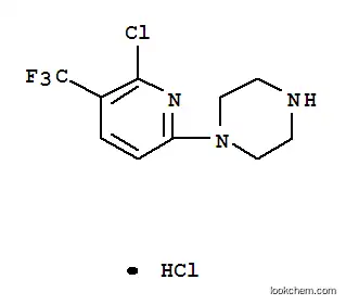Molecular Structure of 210821-63-9 (1-(6-chloro-5-(trifluoromethyl)pyridin-2-yl)piperazine hydrochloride)