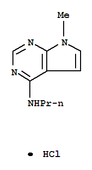 21097-48-3,7-methyl-N-propyl-7H-pyrrolo[2,3-d]pyrimidin-4-amine,7H-Pyrrolo[2,3-d]pyrimidine,7-methyl-4-(propylamino)-, monohydrochloride (8CI)