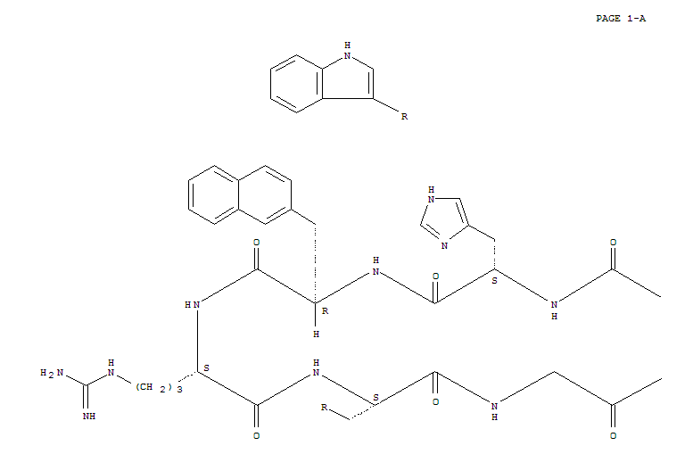 L-Cysteinamide,N-acetyl-L-cysteinyl-L-norleucyl-L-arginyl-L-histidyl-3-(2-naphthalenyl)-D-alanyl-L-arginyl-L-tryptophylglycyl-,cyclic (1&reg;9)-disulfide