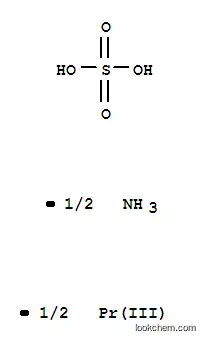Molecular Structure of 21995-33-5 (ammonium praseodymium(3+) disulphate)