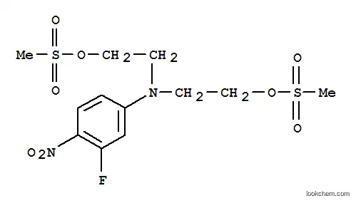 Molecular Structure of 23721-20-2 ([(3-fluoro-4-nitrophenyl)imino]diethane-2,1-diyl dimethanesulfonate)