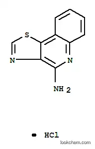 Molecular Structure of 256922-49-3 (Thiazolo[4,5-c]quinolin-4-amine,hydrochloride (1:1))