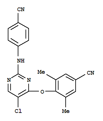 Benzonitrile,4-[[5-chloro-2-[(4-cyanophenyl)amino]-4-pyrimidinyl]oxy]-3,5-dimethyl- cas  269055-05-2