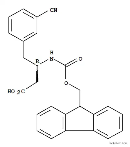 Molecular Structure of 269726-84-3 (FMOC-(R)-3-AMINO-4-(3-CYANO-PHENYL)-BUTYRIC ACID)