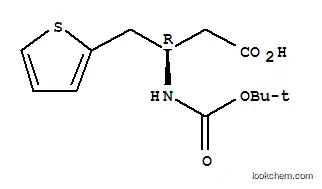 Molecular Structure of 269726-89-8 (BOC-(R)-3-AMINO-4-(2-THIENYL)-BUTYRIC ACID)