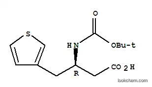 Molecular Structure of 269726-92-3 (Boc-(R)-3-Amino-4-(3-thienyl)-butyric acid)