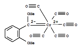27436-99-3,Chromium,pentacarbonyl[methoxy(2-methoxyphenyl)methylene]-, (OC-6-21)-,Chromium,pentacarbonyl(o,a-dimethoxybenzylidene)-(8CI); Benzene, 1-methoxy-2-(methoxymethyl)-, chromium complex;Pentacarbonyl(methoxy(2-methoxyphenyl)methylene)chromium