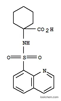 Molecular Structure of 274686-05-4 (Cyclohexanecarboxylic acid,1-[(8-quinolinylsulfonyl)amino]-)